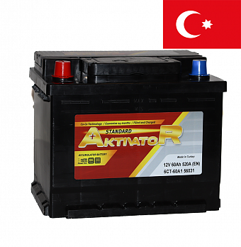   AKTIVATOR Standard 6- 60Ah L+ 520A EN 240/175/189